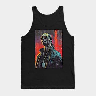 Snopp Dogg Cyberpunk Art Tank Top